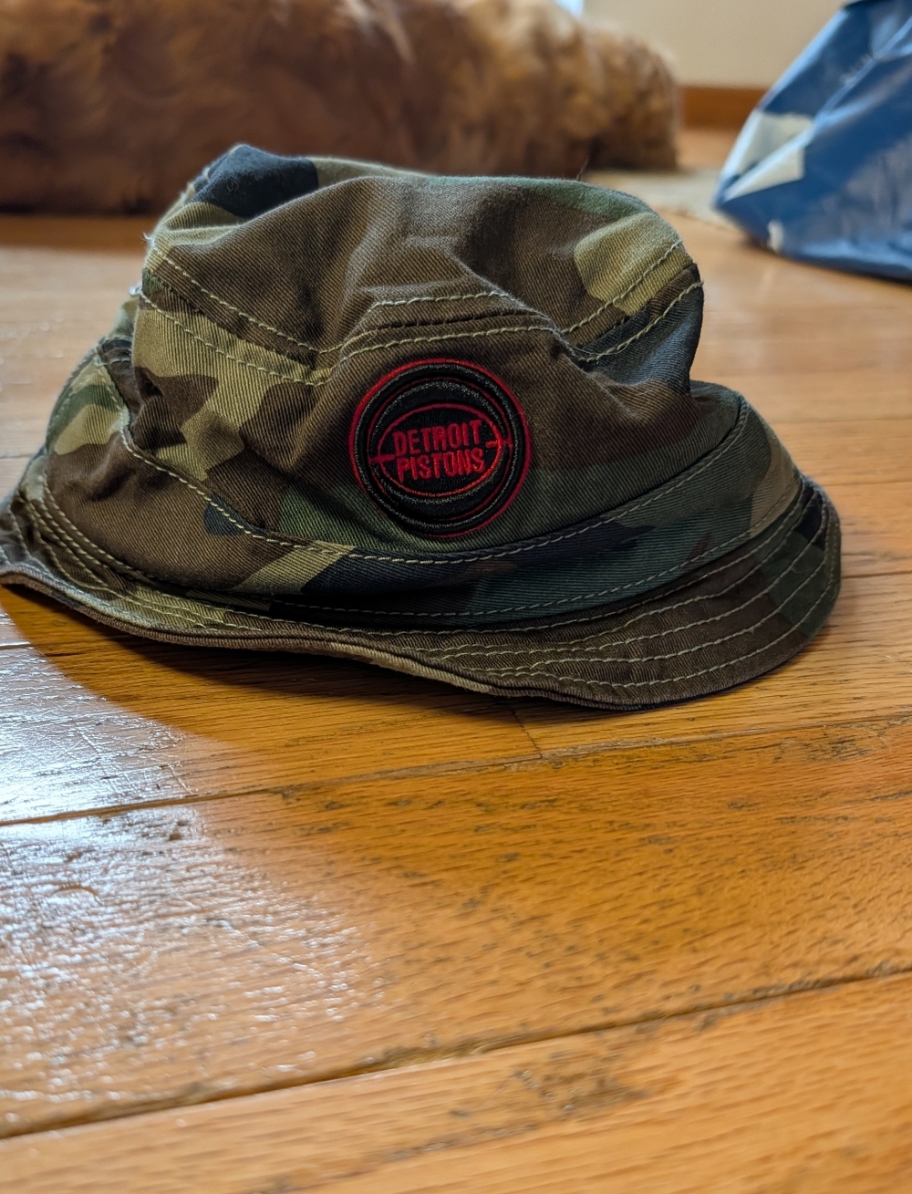 Detroit Pistons New Era Hardwood Classics HWC Camo Bucket Hat NBA Basketball